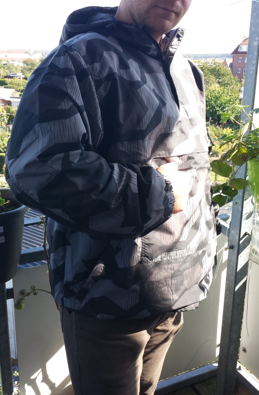 Wehrmacht Splittertarn winddichter COMBAT ANORAK mit Kapuze