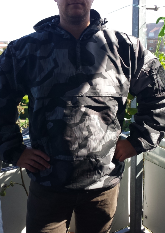 Wehrmacht Splittertarn winddichter COMBAT ANORAK mit Kapuze