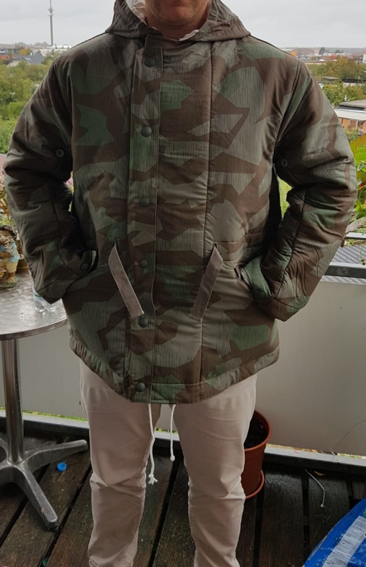 Wehrmacht Tarnwendejacke Splittertarn/Schneetarn - Winterjacke