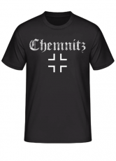 Chemnitz (Wunschtext möglich) Balkenkreuz - T-Shirt
