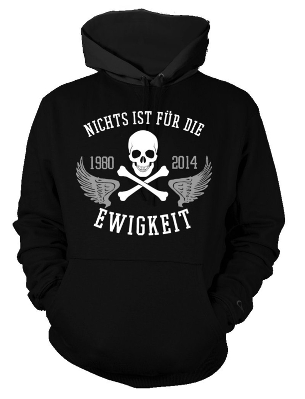 Nichts ist für die Ewigkeit - Kapuzenpullover schwarz