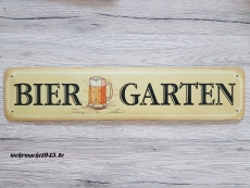 Biergarten - Blechschild