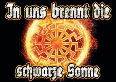 Schwarze Sonne - 10 Aufkleber