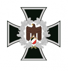 Eisernes Kreuz mit Reichsadler - wasserfester Aufkleber
