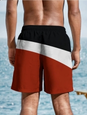 Schwarz Weiss Rot Kurze Hose Badehose