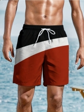 Schwarz Weiss Rot Kurze Hose Badehose