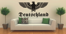 Deutschland Reichsadler Heckscheibenaufkleber/Wandtattoo 57x26 cm