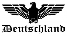 Deutschland Reichsadler Heckscheibenaufkleber/Wandtattoo 77x33cm