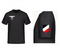 Reichsadler rechte Brust, WH Emblem linker Ärmel - T-Shirt