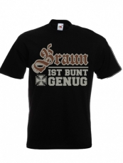 Braun sein ist gut und bunt genug - T-Shirt