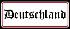 Deutschland II - Blechschild