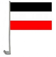 schwarz/weiss/rot - Autoflagge 30x45cm