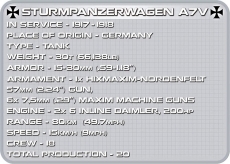 Cobi 2982 Sturmpanzerwagen A7V - Bausatz(Nur noch wenige)