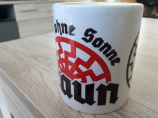 Auch ohne Sonne braun 4 Tassen
