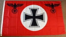 Rote Flagge/Fahne Eisernes Kreuz Reichsadler