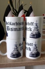 Schlachtschiff Bismarck - 4 Tassen