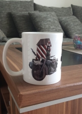 Wehrmacht Motorrad - Tasse(3 Grafiken Rundumdruck)