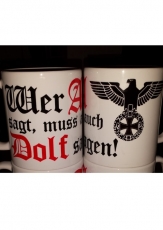 Wer A sagt muss auch Dolf sagen! Reichsadler - 1x Tasse