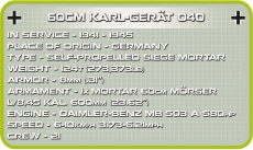 Cobi 2530 60cm Karl-Gerät - Mörser Karl - Bausatz(Nur noch wenige da)
