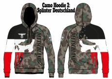 Splittertarn Wehrmacht Schwarz/Weiss/Rot - Kapuzenpullover