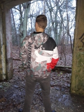 Splittertarn Wehrmacht Schwarz/Weiss/Rot - Kapuzenpullover