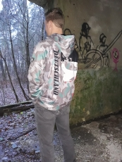 Splittertarn Wehrmacht Schwarz/Weiss/Rot - Kapuzenpullover