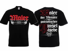 Maler Meister T-Shirt schwarz