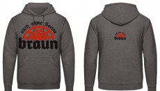 Auch ohne Sonne braun Kapuzenpullover