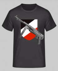 MP 40 Schwarz Weiss Rot T-Shirt