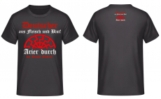 Deutscher aus Fleisch und Blut Arier durch die Gnade Gottes T-Shirt