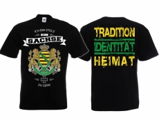 Stolzer Sachse Tradition Identität Heimat T-Shirt