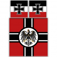Schwarz Weiss Rot XXL mit 2 Kissen und XXL-Decke Bettwäsche