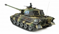 1:16 Panzerkampfwagen VI Königstiger Henschel-Turm Metallgetriebe+Metallketten+Metalllaufräder Professional Line IR/BB
