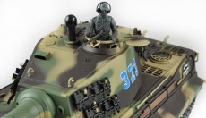 1:16 Panzerkampfwagen VI Königstiger Henschel-Turm Metallgetriebe+Metallketten+Metalllaufräder Professional Line IR/BB