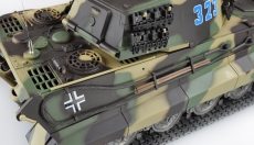 1:16 Panzerkampfwagen VI Königstiger Henschel-Turm Metallgetriebe+Metallketten+Metalllaufräder Professional Line IR/BB