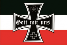 Gott mit uns Schwarz Weiss Rot Fahne 150x90cm