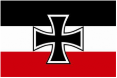 Reichskriegsflagge 1933-1935 Gösch - 10 Aufkleber(wasserfest)