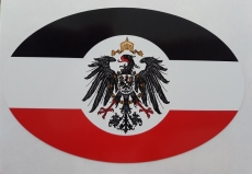 Deutsches Reich 10 x 6,5 cm - 10 Aufkleber(wasserfest)