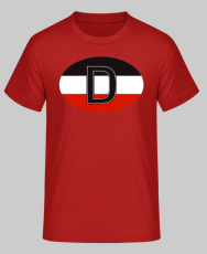 D Deutschland schwarz weiss rot T-Shirt