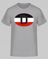 D Deutschland schwarz weiss rot T-Shirt
