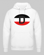 D Deutschland Schwarz weiss rot Kapuzenpullover