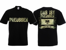 Preussen - Das ist meine Fahne - T-Shirt schwarz