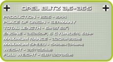 Cobi 2449 Opel Blitz 3,6-36 S - Bausatz(Nur noch wenige da)