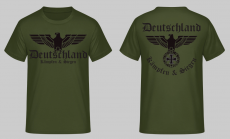 Deutschland Reichsadler Kämpfen und Siegen T-Shirt