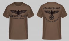 Deutschland Reichsadler Kämpfen und Siegen T-Shirt
