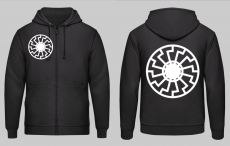 Schwarze Sonne Kapuzenjacke