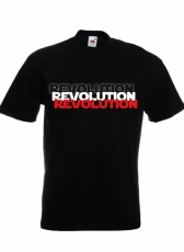 Schwarz Weiss Rot Revolution T-Shirt