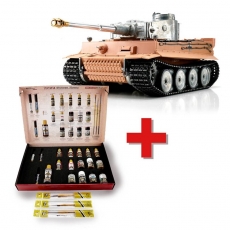 1/16 RC Tiger I Frühe Ausf. unlackiert BB + Solution Box