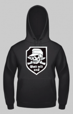 Gott mit uns Totenkopf - Kapuzenpullover