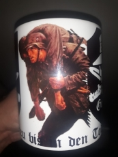 Gott mit uns Totenkopf Tasse